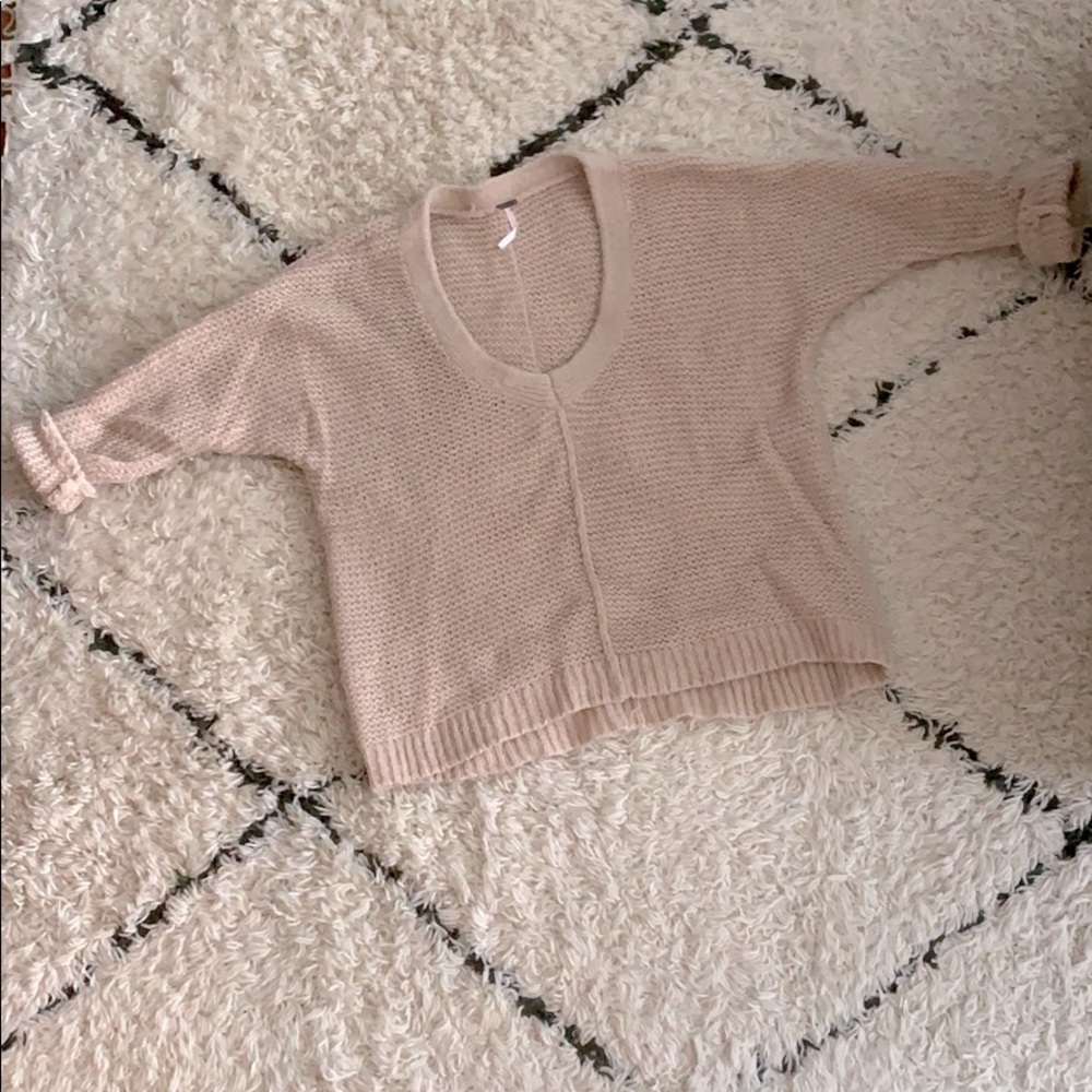 Blush Oversized Sweater by Free People (XS)